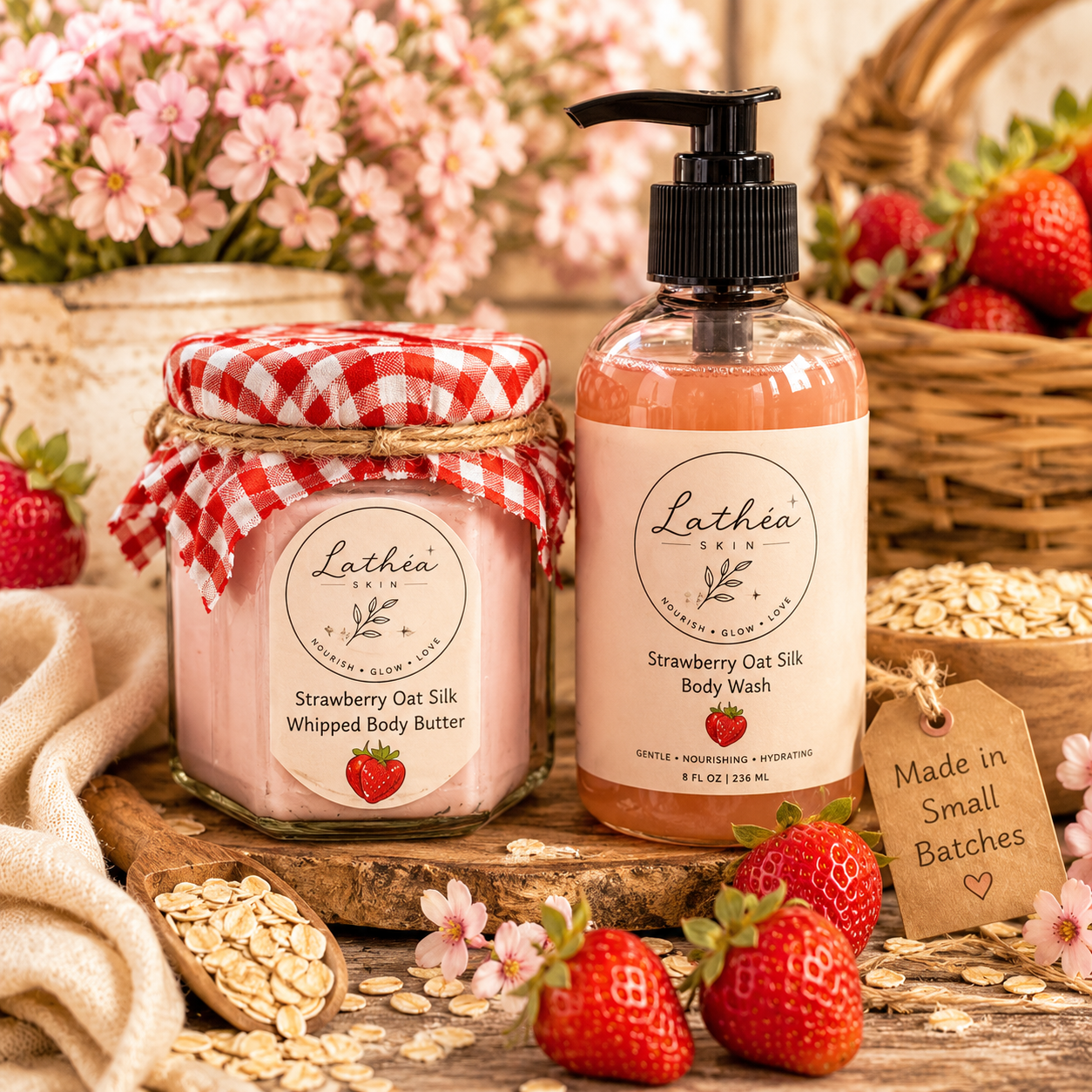 Strawberry Oat Silk Body Wash