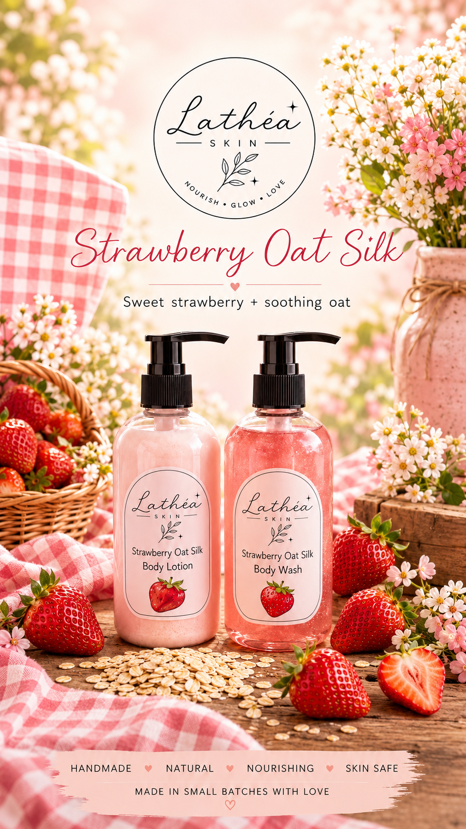 Strawberry Oat Silk Body Wash
