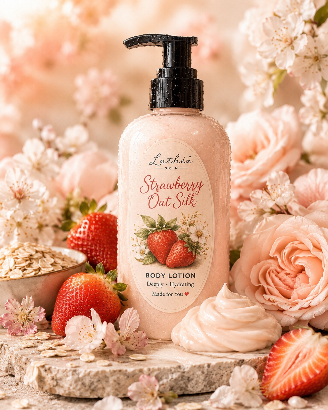 Strawberry Oat Silk Body Lotion